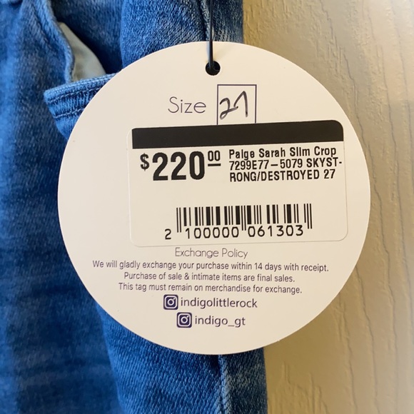 Paige 27 blue jeans - Picture 7 of 7